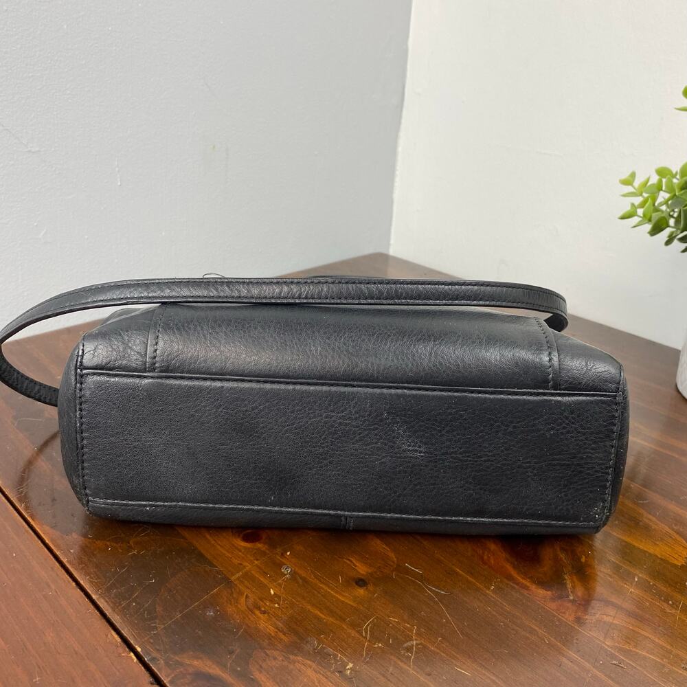 Coach Taylor Black Leather Bette Mini Tote Cross Body Handbag F32944 - Picture 6 of 14